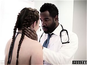 Maddy O'Reilly Exploited into big black cock anal invasion at Doctors check-up